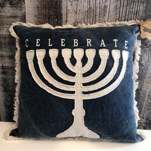Mud Pie Menorah "Celebrate" Pillow